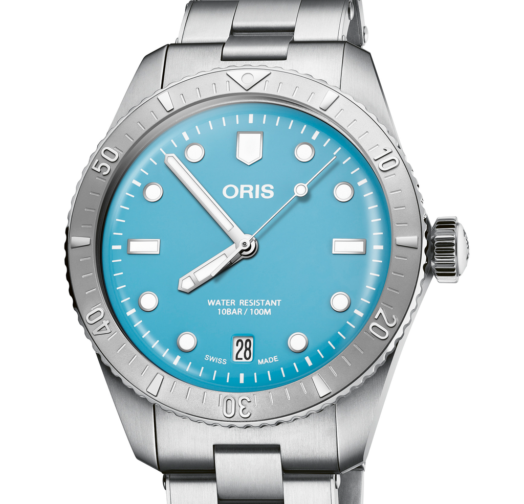 ORS Divers Sixty-Five Watch with Cotton Candy Blue Dial, 38mm