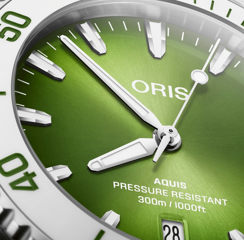 ORS Aquis Watch with Summer Green Dial, 41.50mm