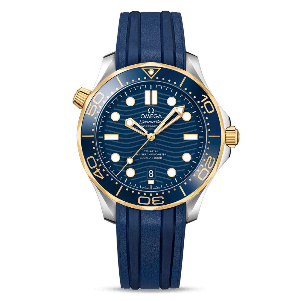 OMG Seamaster Diver 300m Co-Axial Master Chronometer 42mm with Rubber Strap
