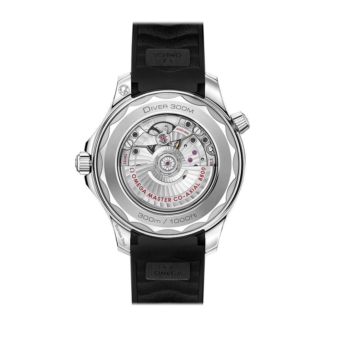 OMG Seamaster Diver 300m Co-Axial Master Chronometer 42mm with Black Rubber Strap