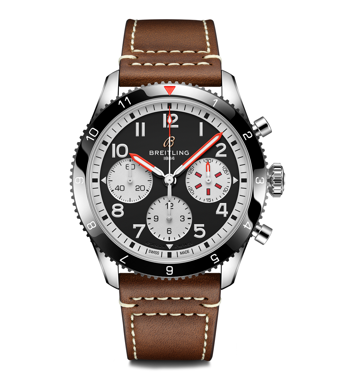 BRT Classic AVI Chronograph 42 Mosquito Watch with Black Dial