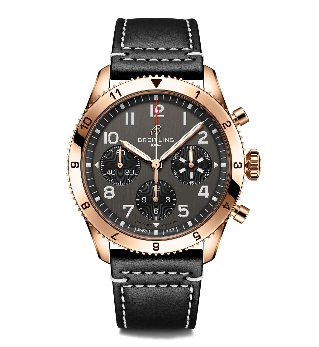 BRT Classic AVI Chronograph 42 P-51 Mustang Watch with Black Dial