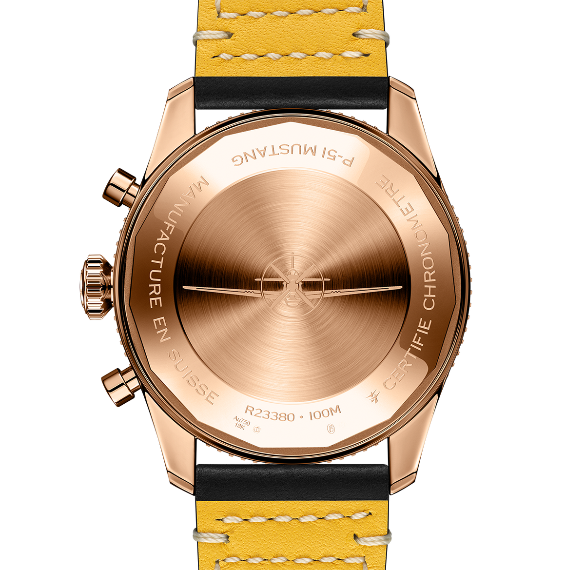BRT Classic AVI Chronograph 42 P-51 Mustang Watch with Black Dial