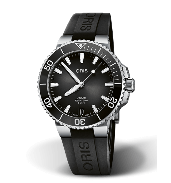 ORS Aquis Date Calibre 400 Watch with Black Dial, 41.50mm