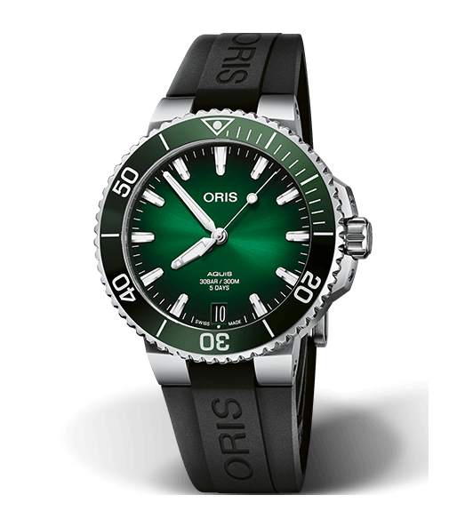 ORS Aquis Date Calibre 400 Watch with Green Dial, 41.50mm