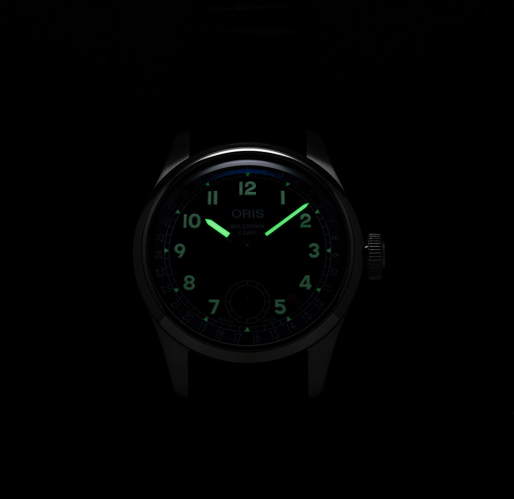ORS Big Crown Pointer Date Calibre 403 Watch with Black Strap