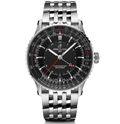 BRT Navitimer Automatic GMT 41 Watch with Black Dial