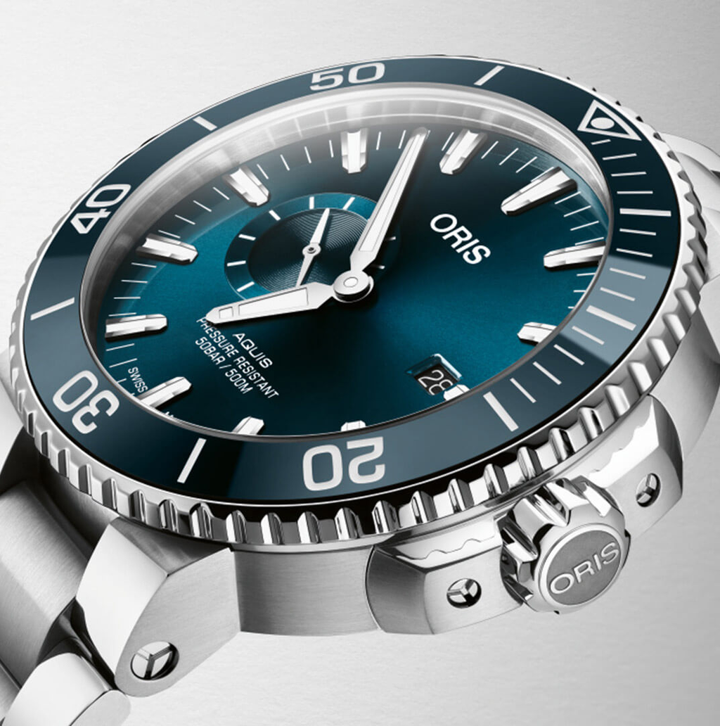 ORS Aquis Small Second, Date Watch with Blue Dial, 45.5mm