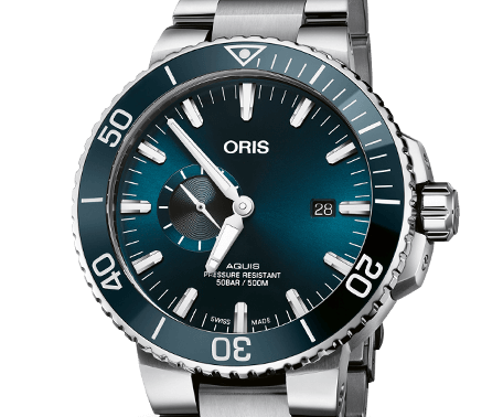 ORS Aquis Small Second, Date Watch with Blue Dial, 45.5mm