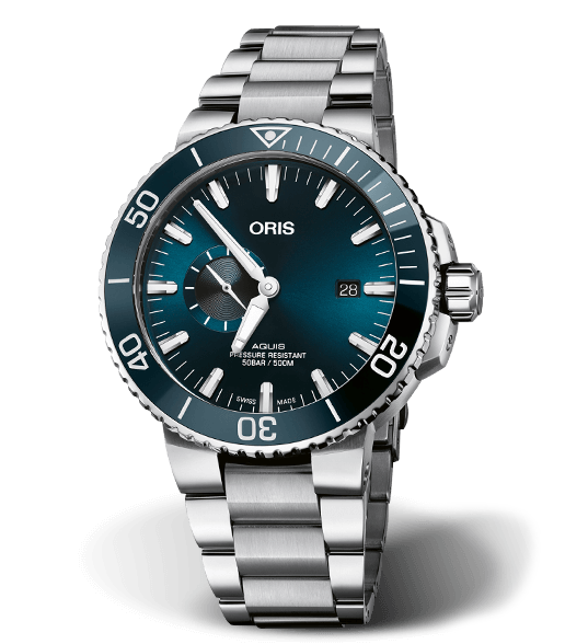 ORS Aquis Small Second, Date Watch with Blue Dial, 45.5mm