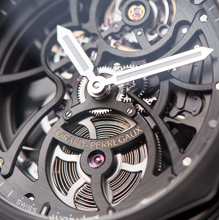 Girard-Perregaux Laureato Skeleton Ceramic 42mm Watch with Black Ceramic Bracelet