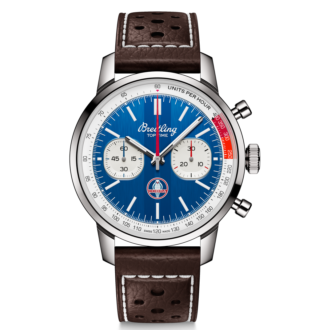 BRT Top Time B01 Shelby Cobra 41mm Watch with Blue Dial