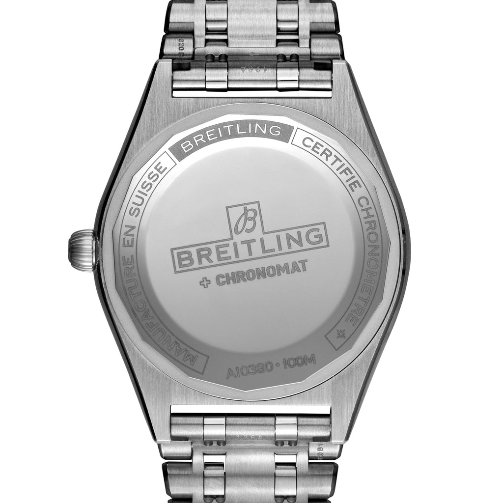 BRT Chronomat Automatic 36 with Diamond Bezel and Green Dial