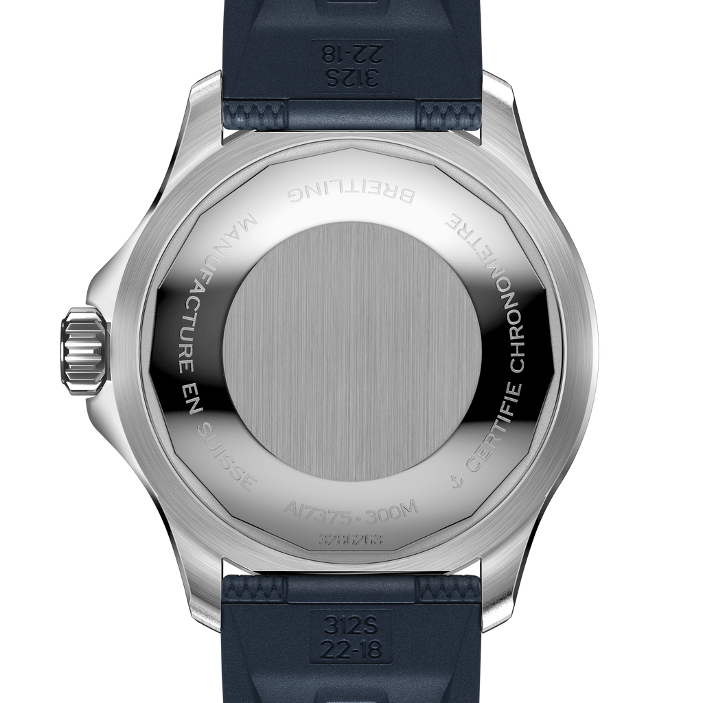 BRT Superocean Silver on Rubber Watch, 42mm