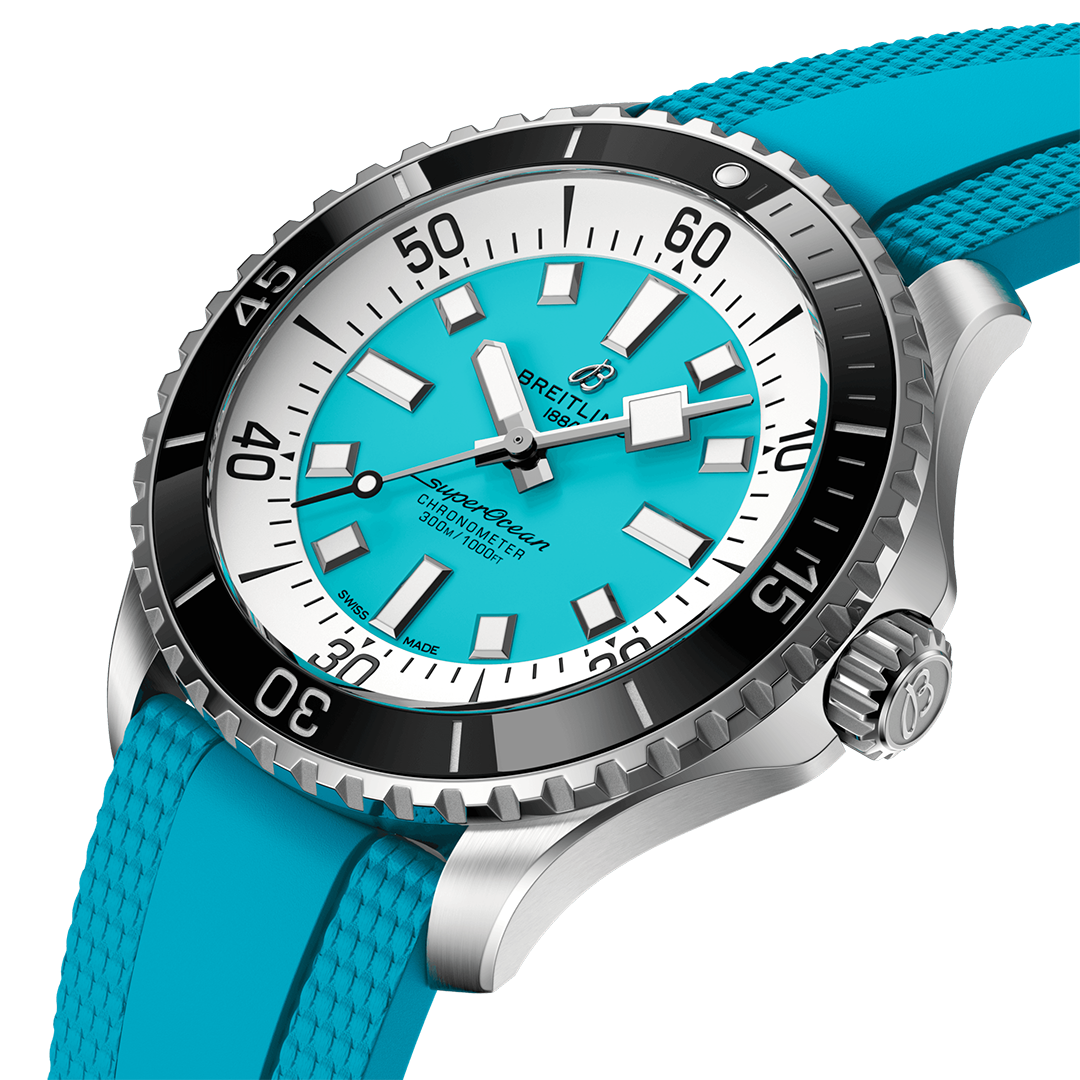 BRT Superocean Automatic 44 Watch with Turquoise Dial