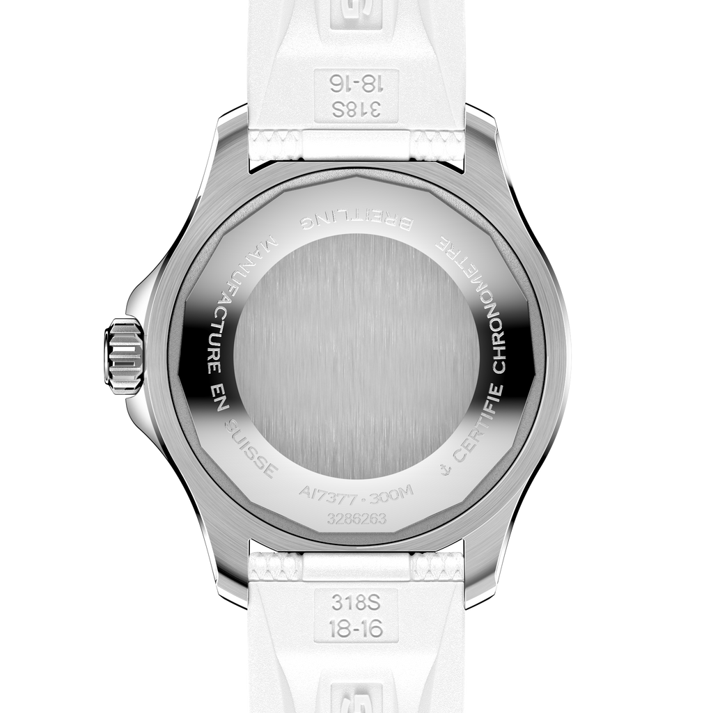 BRT Superocean White on Rubber Watch, 36mm