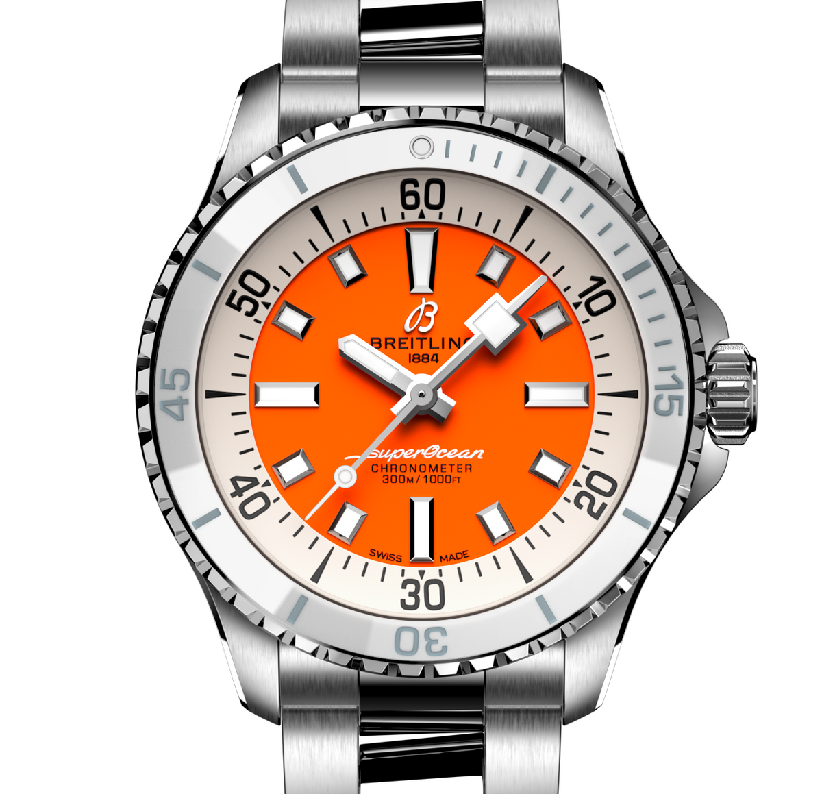 BRT Superocean Orange Watch, 36mm