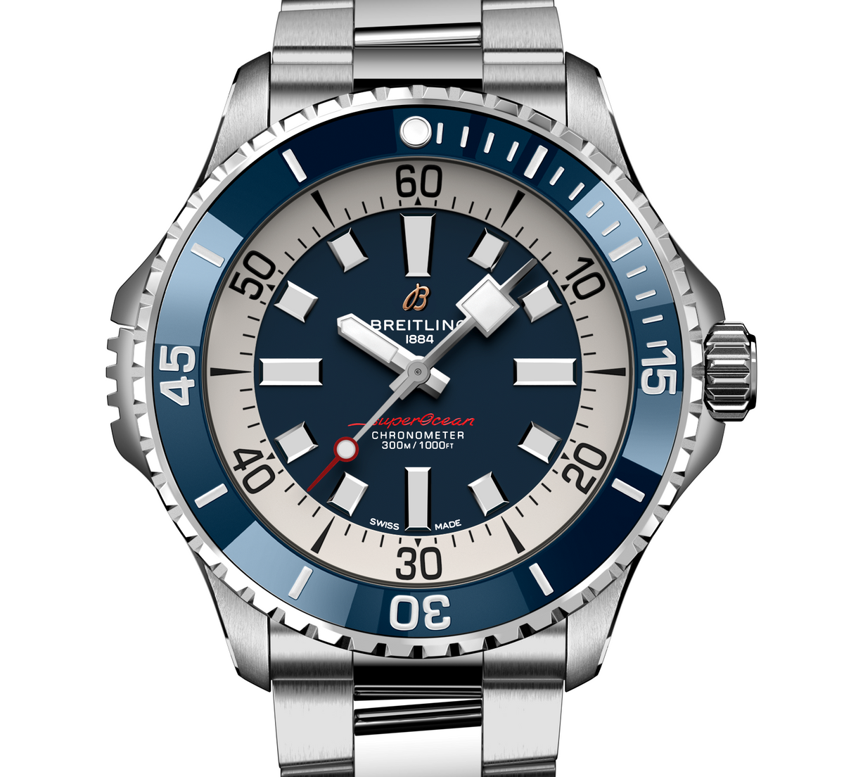 BRT Superocean Blue Watch, 46mm