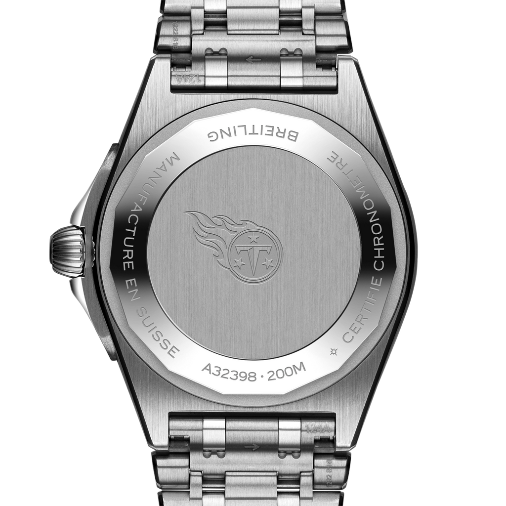 BRT Chronomat Automatic GMT 40 NFL Tennessee Titans Edition with Stainless Steel Bracelet