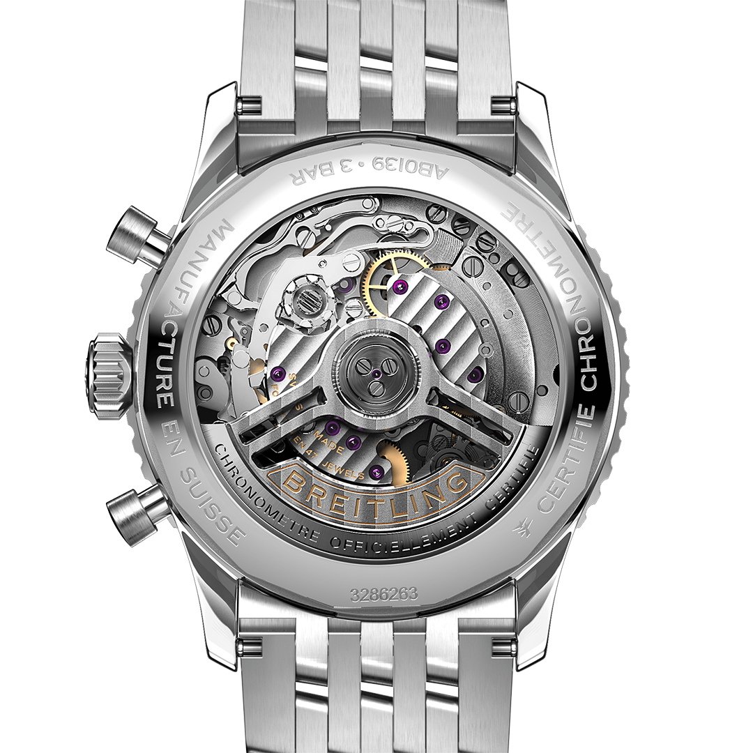 BRT Navitimer B01 Chronograph 41 Watch with Ice Blue Dial