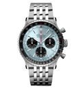 BRT Navitimer B01 Chronograph 41 Watch with Ice Blue Dial