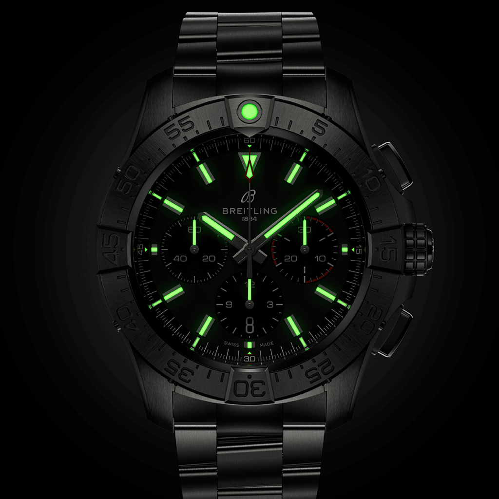 BRT Avenger B01 Chronograph 44 Watch with Stainless Steel Bracelet