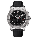 BRT Avenger B01 Chronograph 44 Watch with Calfskin Leather Strap