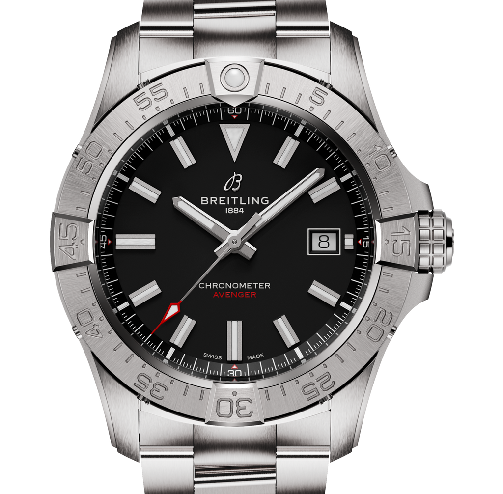 BRT Avenger Automatic 42mm Watch with Black Dial