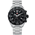 TGHR Formula 1 Men's Chronograph Black Dial and Black Bezel Watch