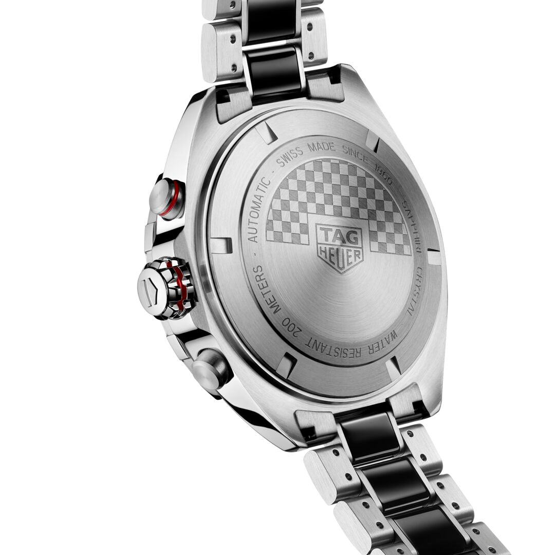 TGHR Formula 1 Men's Calibre 16 Chronograph Anthracite Dial Watch with Ceramic Bezel