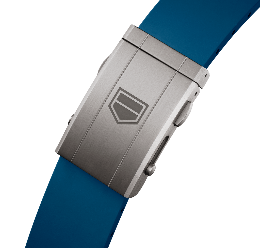 TGHR Carrera Chronograph Extreme Sport Watch with Blue Rubber Strap