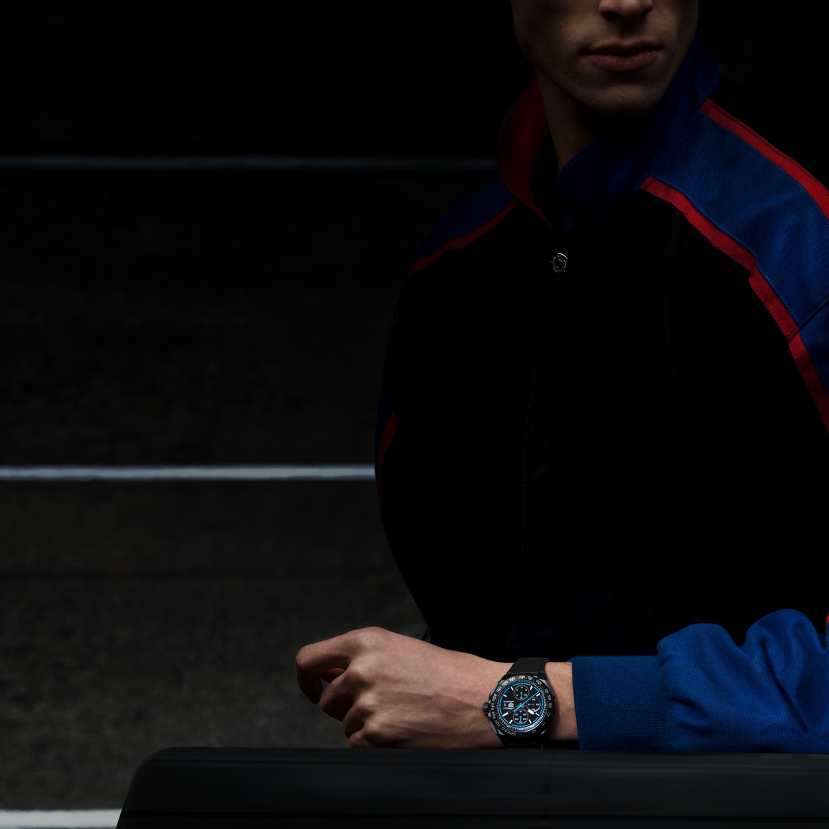 TGHR Formula 1 Chronograph Watch with Black Dial