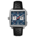 TGHR Monaco Chronograph Watch with Blue Opalin Dial