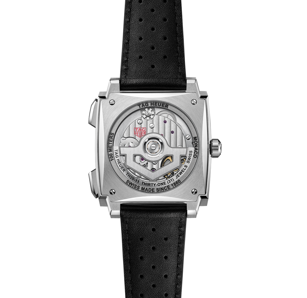 TGHR Monaco Chronograph Watch with Blue Opalin Dial