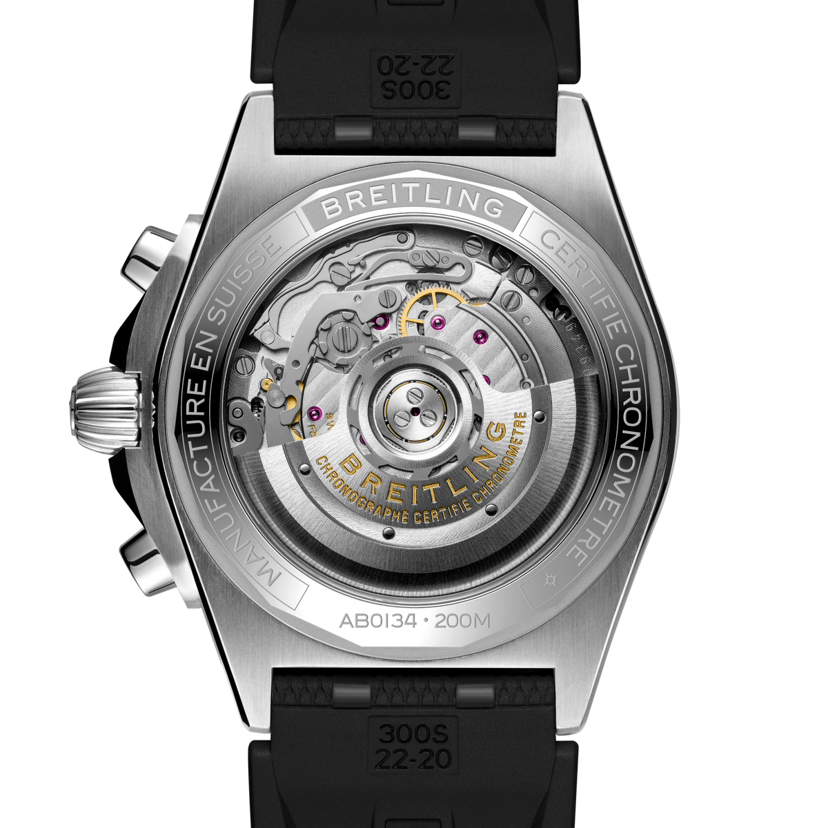 BRT Chronomat B01 Chronograph 42 Watch with Silver Dial