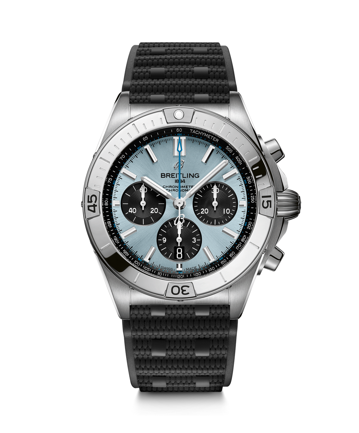 BRT Chronomat B01 Chronograph 42 Watch with Ice Blue Dial