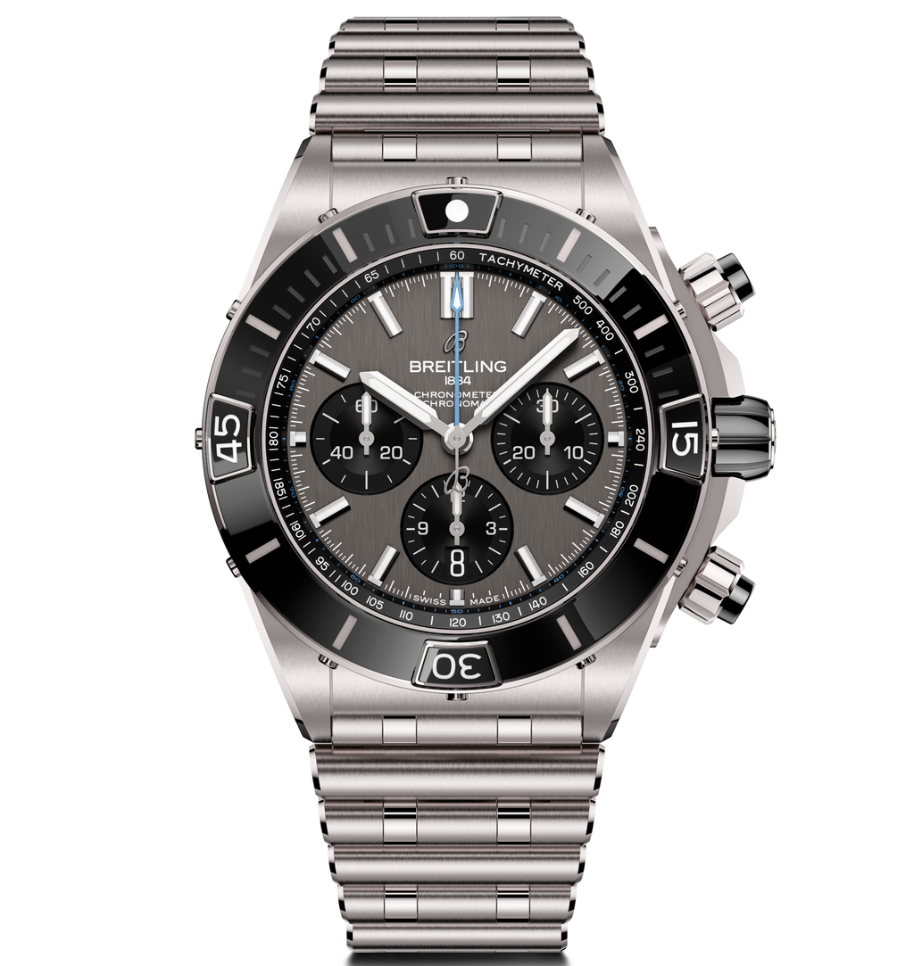 BRT Super Chronomat B01 44 Watch with Titanium Rouleaux Bracelet