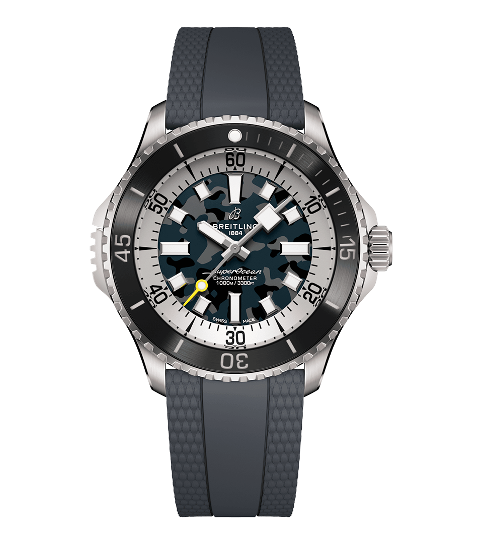 BRT Superocean Automatic 46 Super Diver Watch with Camo Dial
