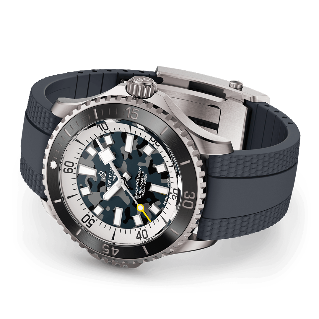 BRT Superocean Automatic 46 Super Diver Watch with Camo Dial