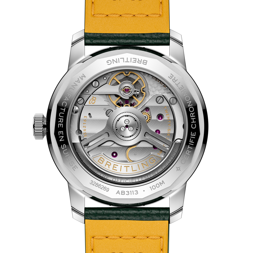 BRT Top Time B31 38mm Watch with Green Leather Strap