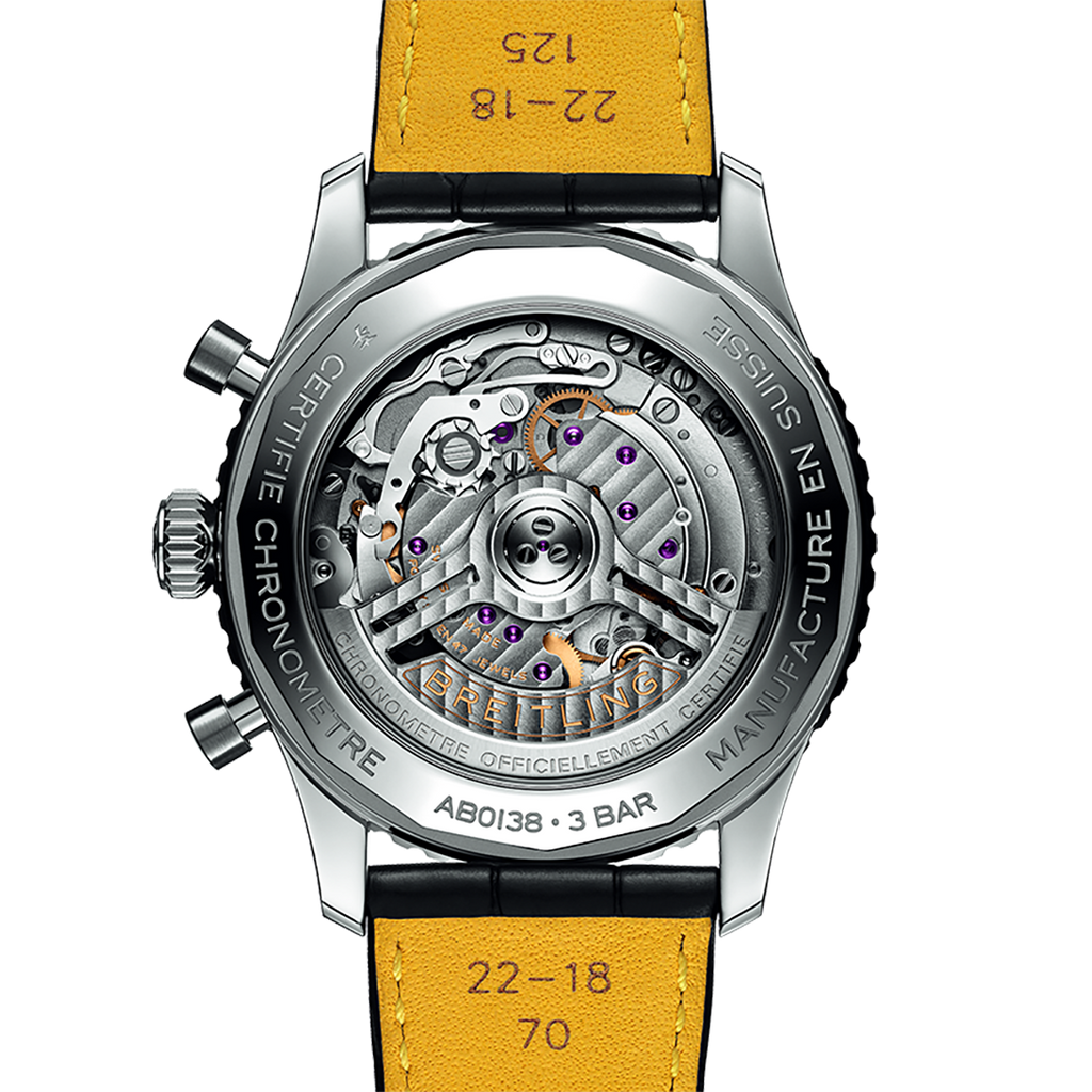 BRT Navitimer B01 43mm Watch with Silver Dial