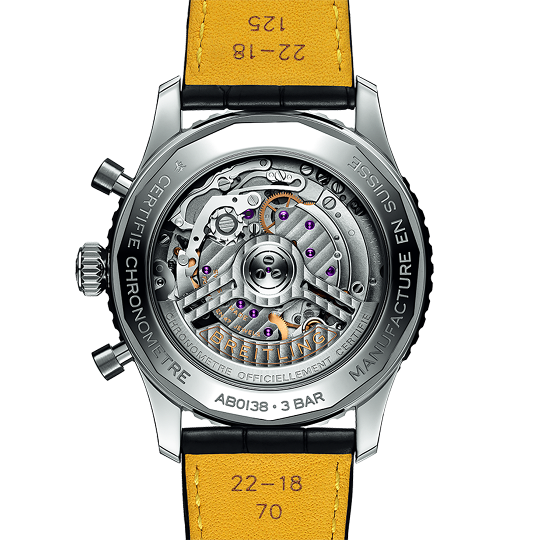 BRT Navitimer B01 43mm Watch with Silver Dial