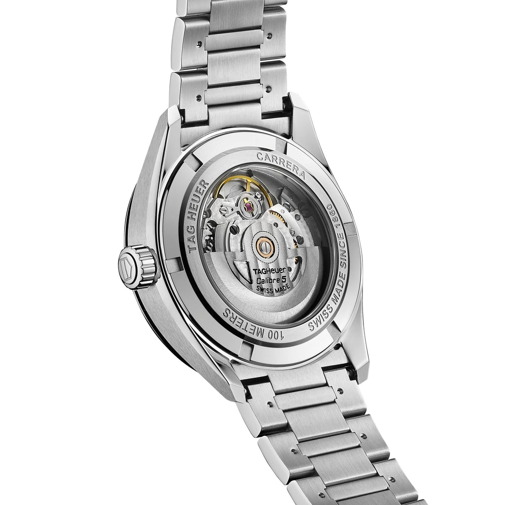TGHR Carrera Calibre 5 Automatic Men's Watch Blue Dial & Steel Watch, 39mm