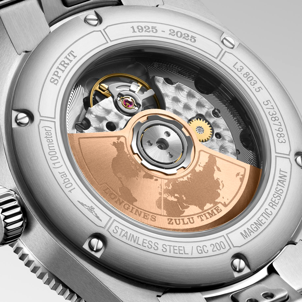 LNGS Spirit Zulu Time 1925, 39mm Watch with Black Dial