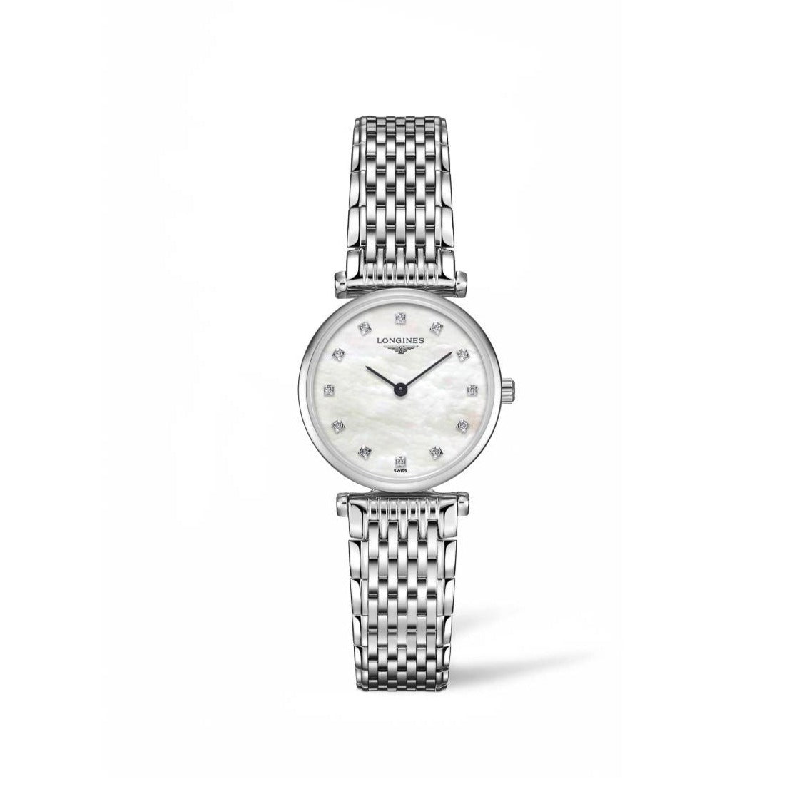 LNGS La Grande Classique Collection 24mm Stainless Steel Ladies' Watch with Diamonds
