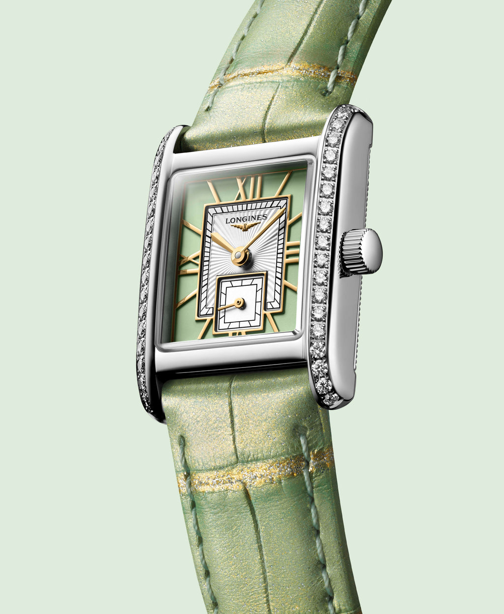 LNGS Mini DolceVita 29mm Watch with Green Dial