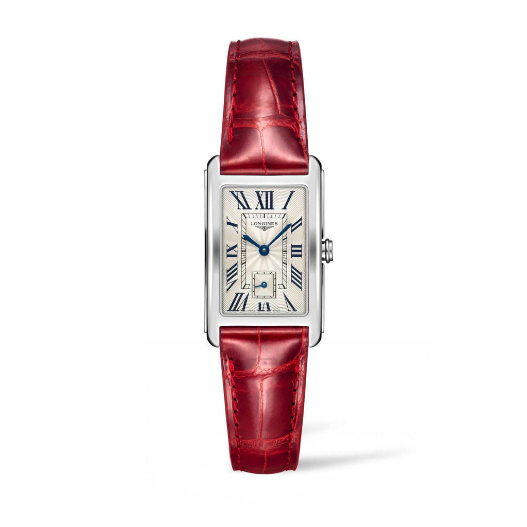 LNGS DolceVita Collection 23mm Ladies' Watch on Red Leather Strap