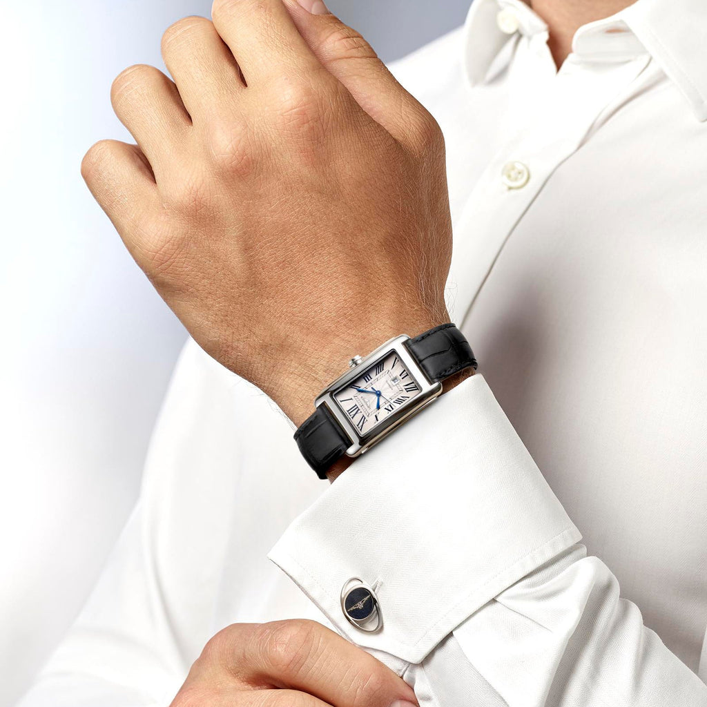 LNGS DolceVita Collection 27mm Gent's Watch on Black Leather Strap