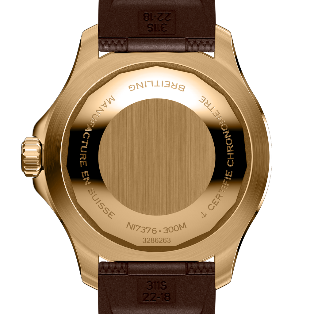 BRT Superocean Bronze On Rubber Watch, 44mm