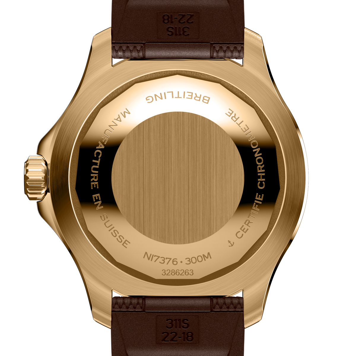 BRT Superocean Bronze On Rubber Watch, 44mm